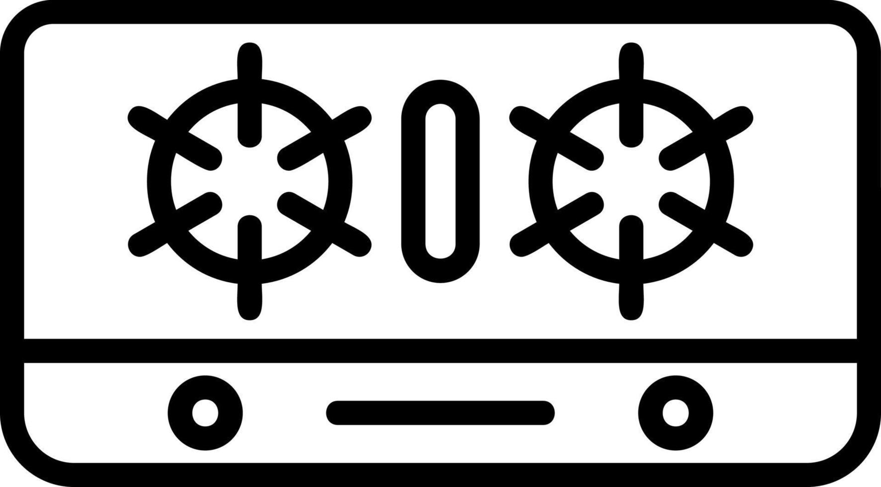 conception d'icône de vecteur de plaque de cuisson