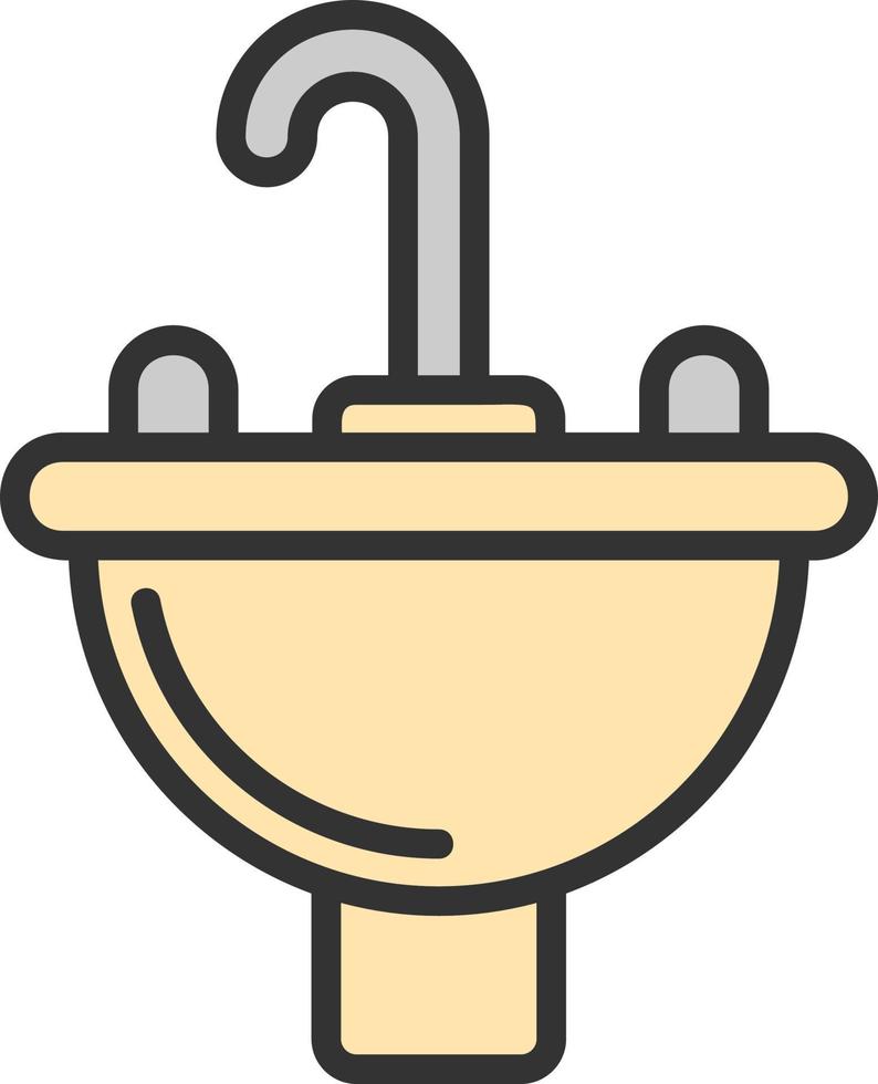 conception d'icône de vecteur de lavabo