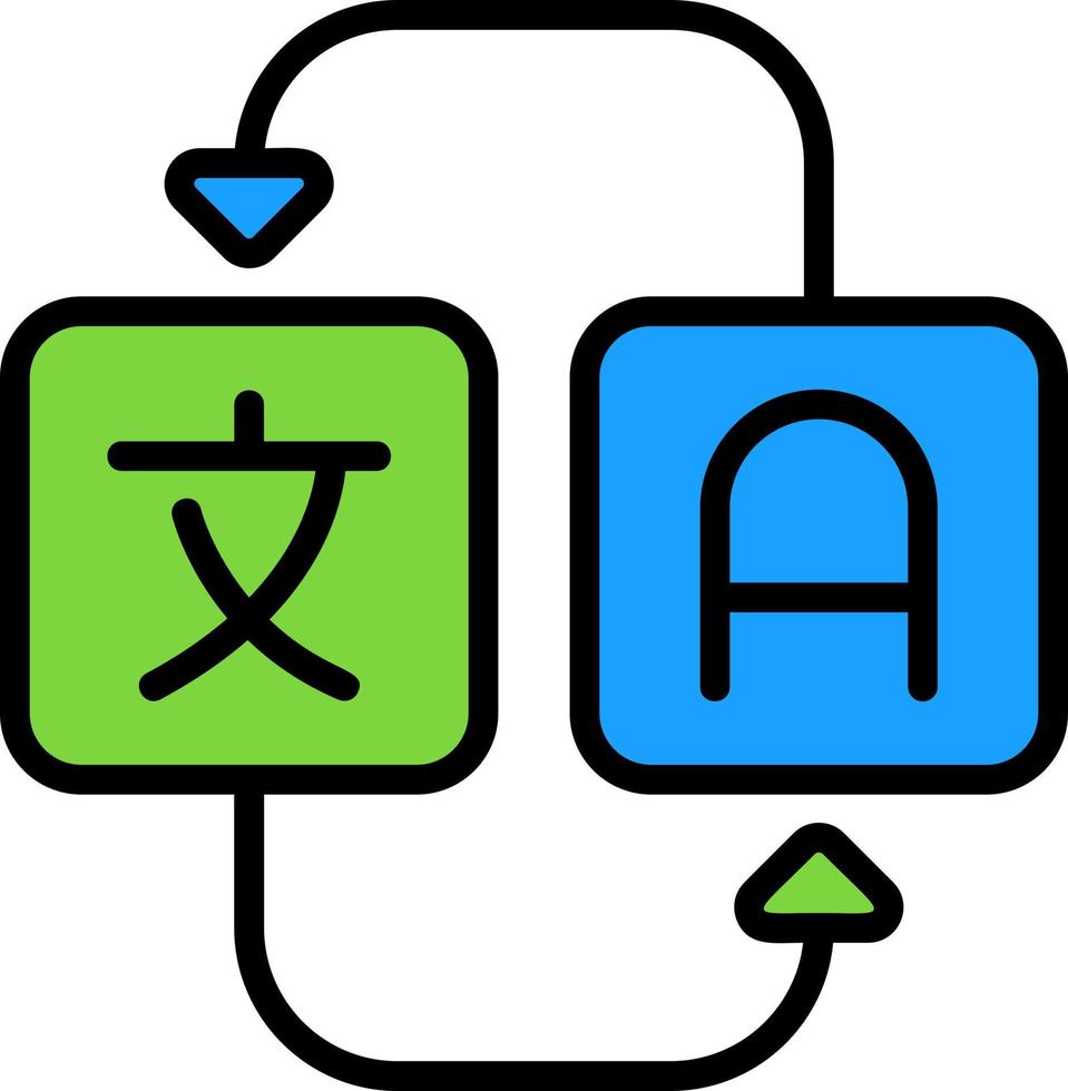 conception d'icône de vecteur de traduction