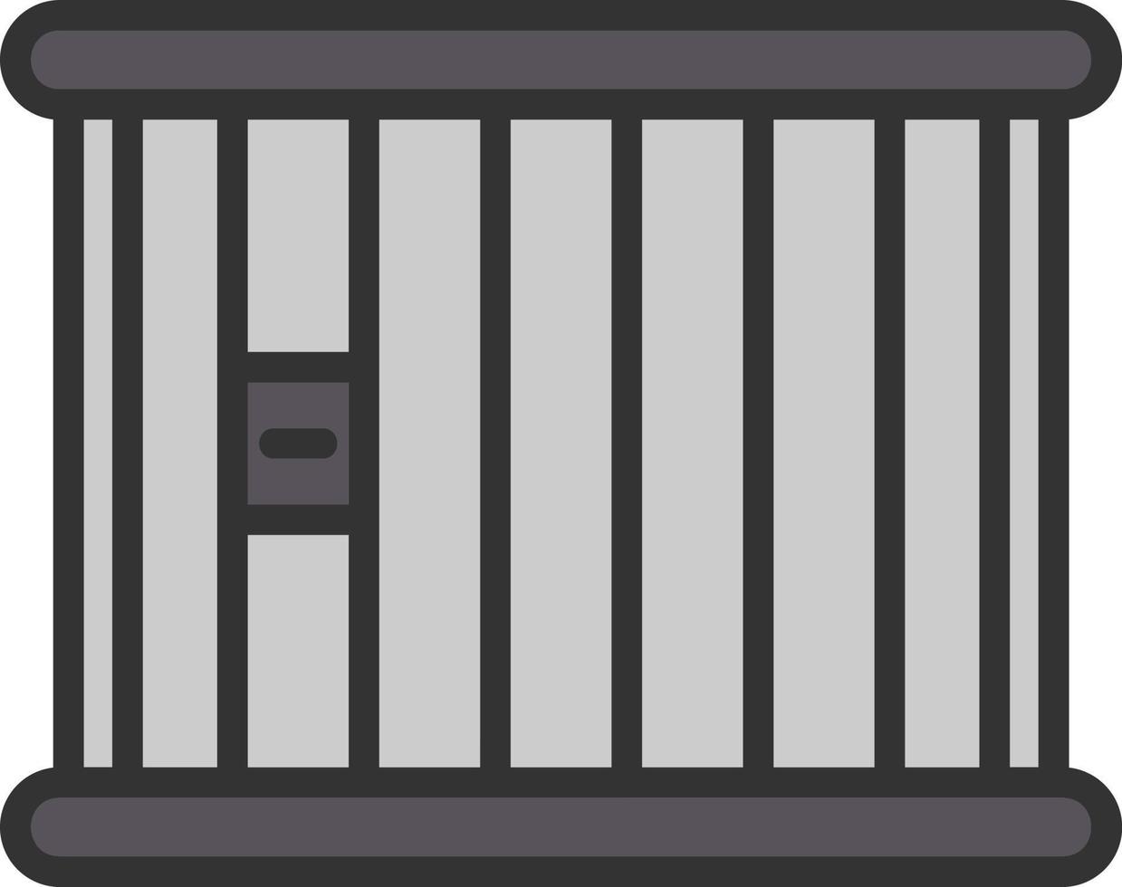 conception d'icône de vecteur de prison