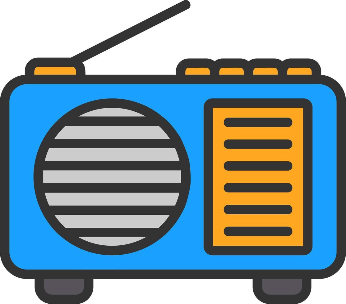 conception d'icône de vecteur de radio