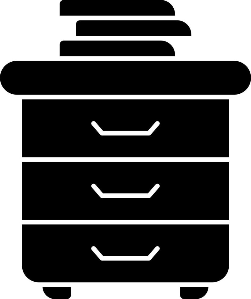 conception d'icône de vecteur de tiroirs