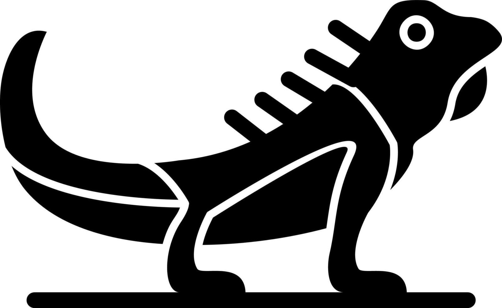 conception d'icône vecteur iguane