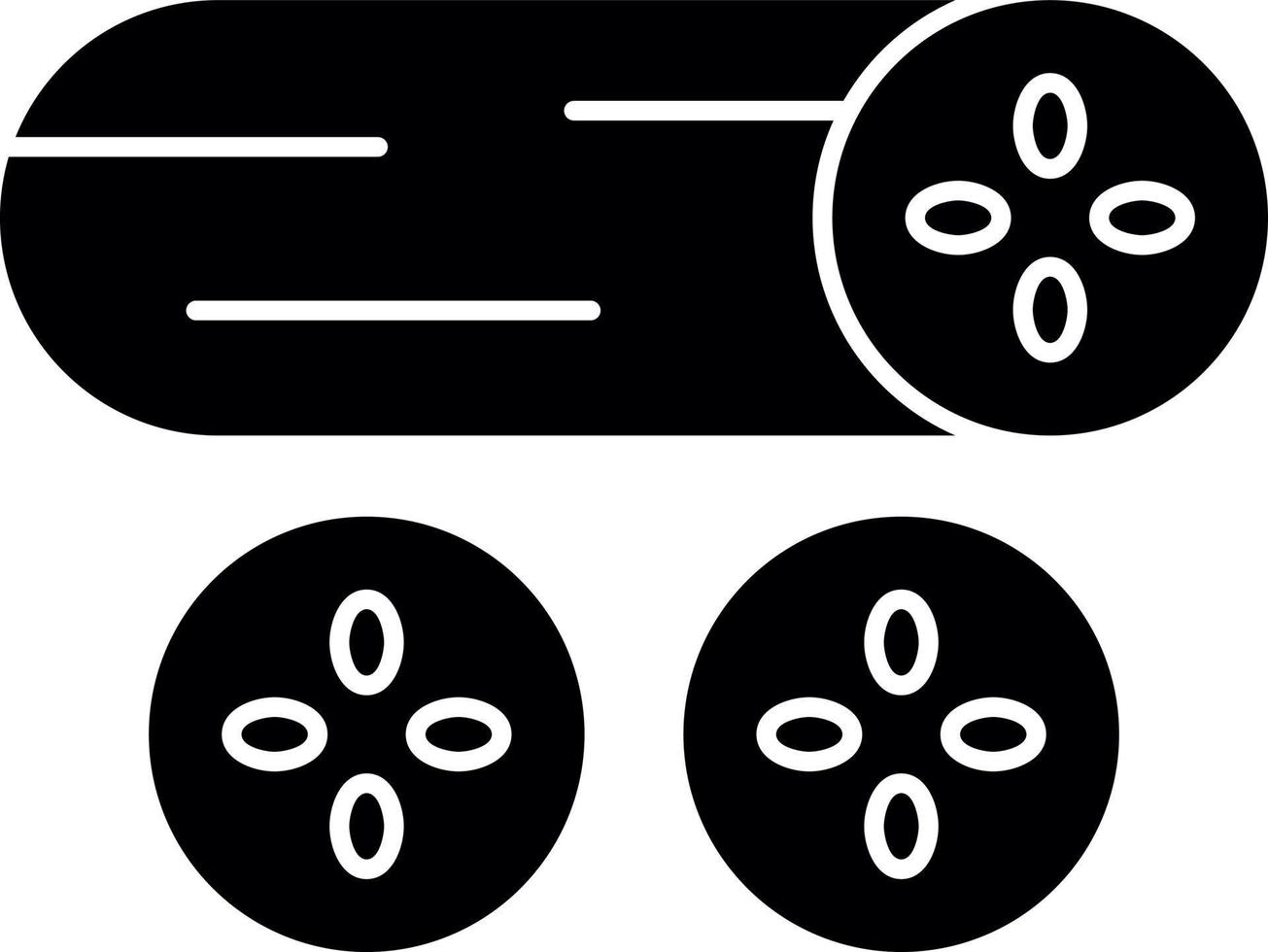 conception d'icône de vecteur de concombre