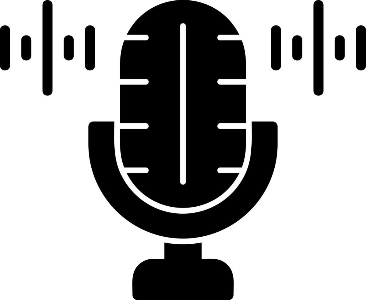 conception d'icône vectorielle d'enregistreur vocal vecteur