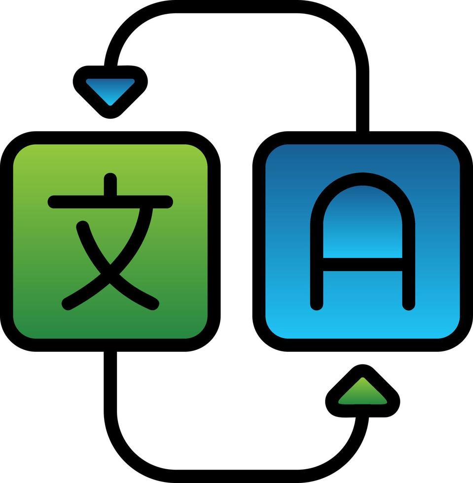 conception d'icône de vecteur de traduction