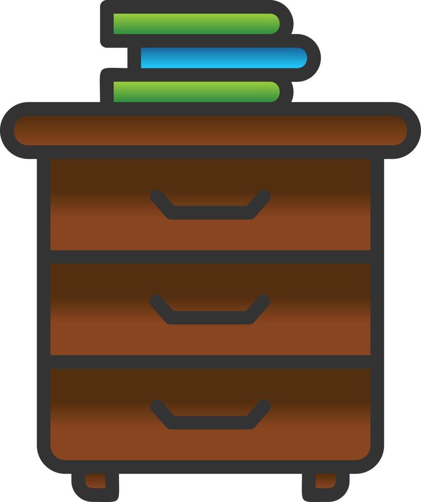 conception d'icône de vecteur de tiroirs