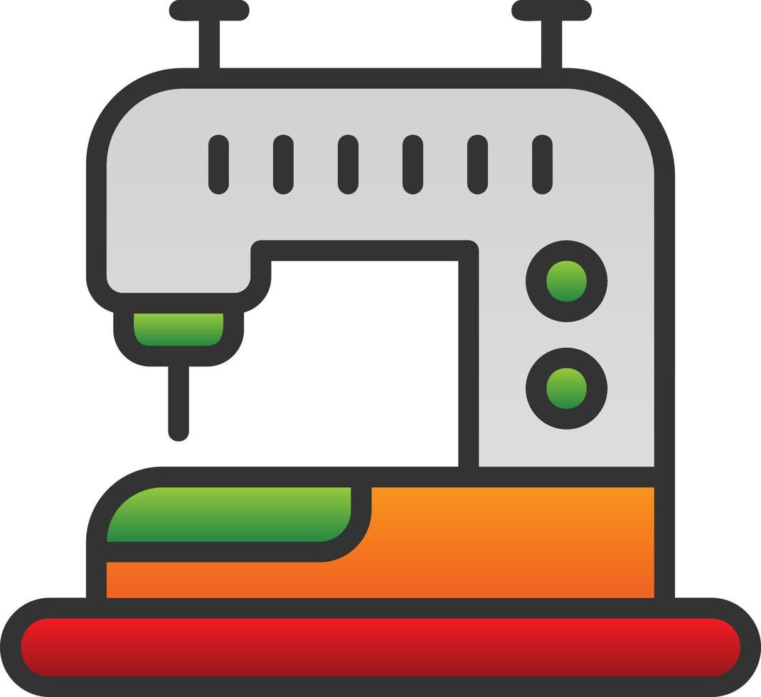 conception d'icône de vecteur de machine à coudre