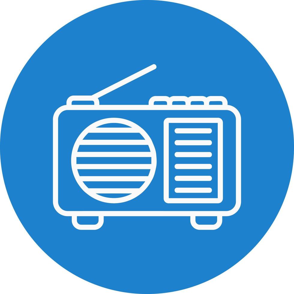 conception d'icône de vecteur de radio