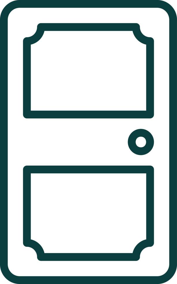 conception d'icône de vecteur de porte