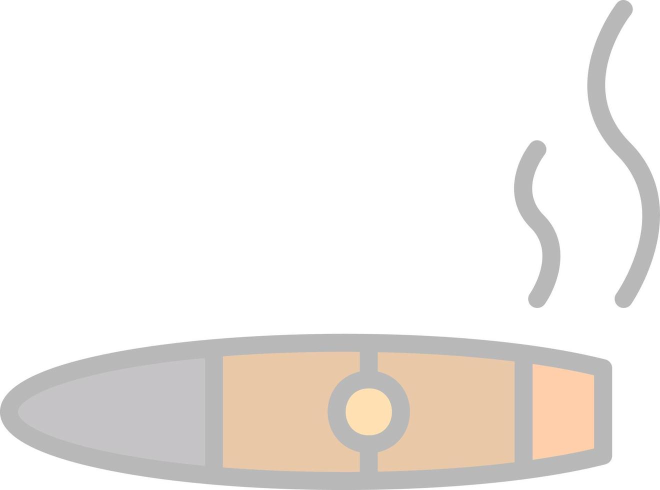 conception d'icône de vecteur de cigare