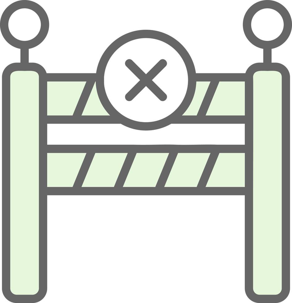 conception d'icône de vecteur de barrière