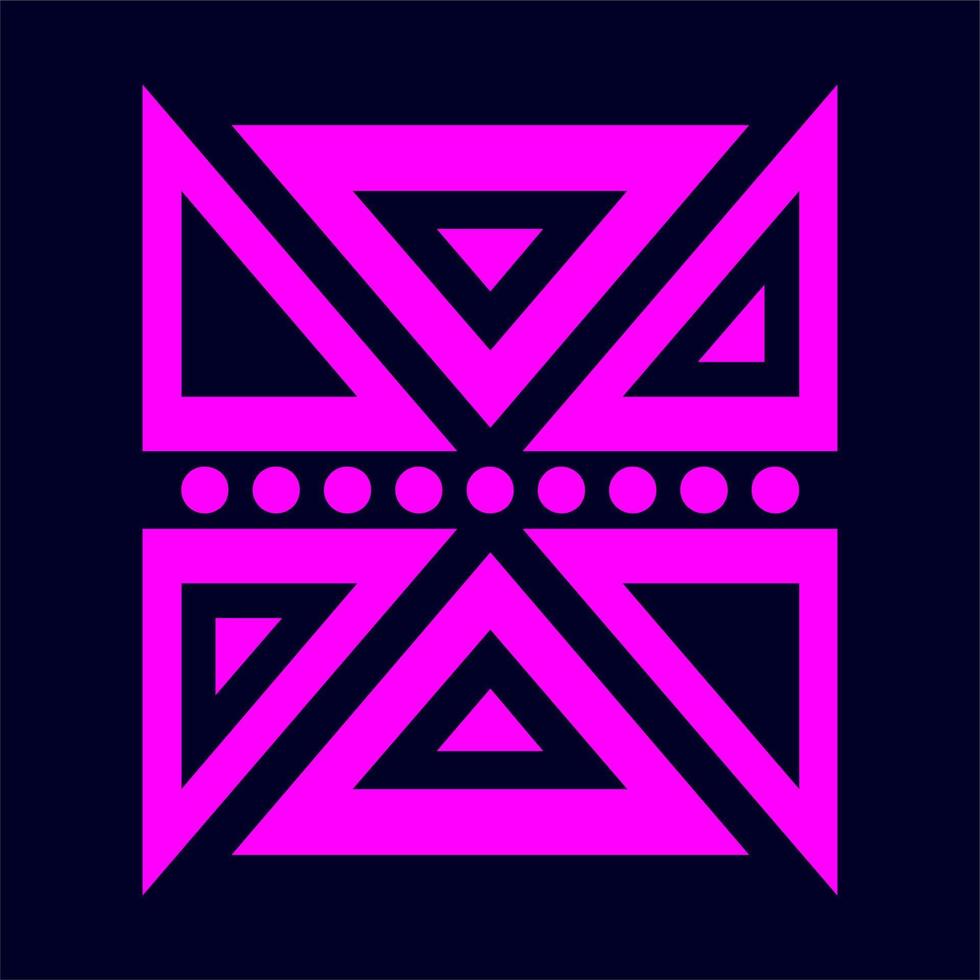 motif de forme de motif tribal. conception de motifs tribaux de la culture mondiale. conception abstraite avec motif de forme unique. motif batik élégant et futuriste. vecteur