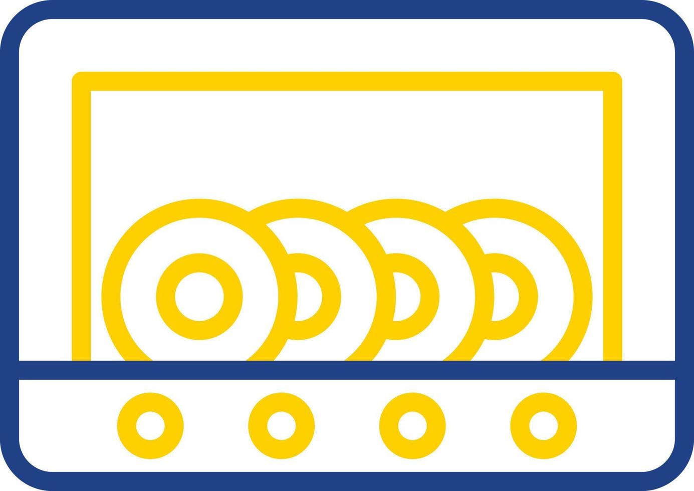 conception d'icône de vecteur de lave-vaisselle