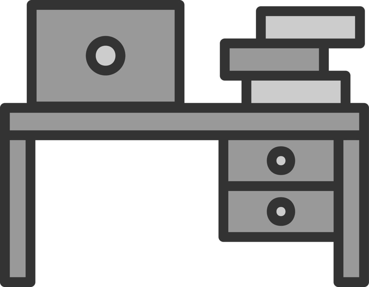 conception d'icône de vecteur de table de travail