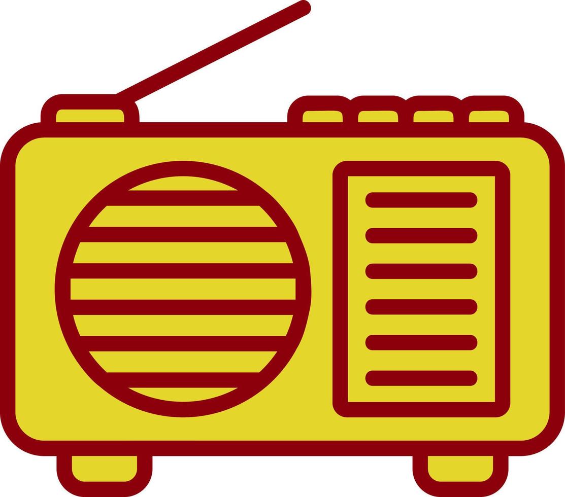 conception d'icône de vecteur de radio