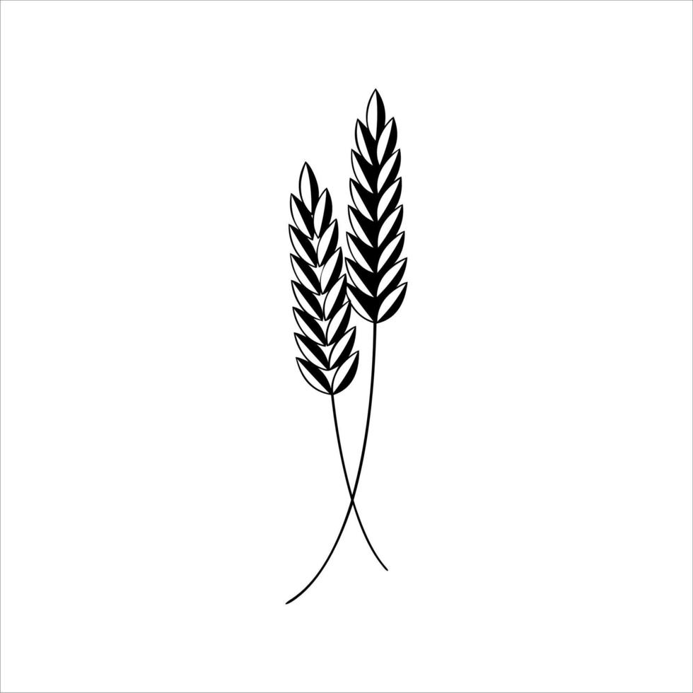 logo de riz circulaire isolé sur fond blanc. logos et symboles de la société de riz aux formes uniques et variées. formes de logo de riz circulaires vecteur