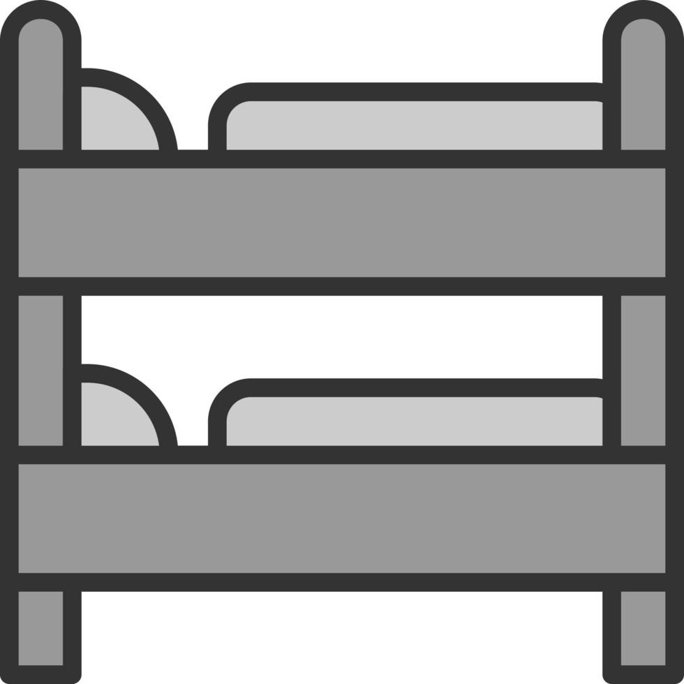 conception d'icône de vecteur de lit superposé