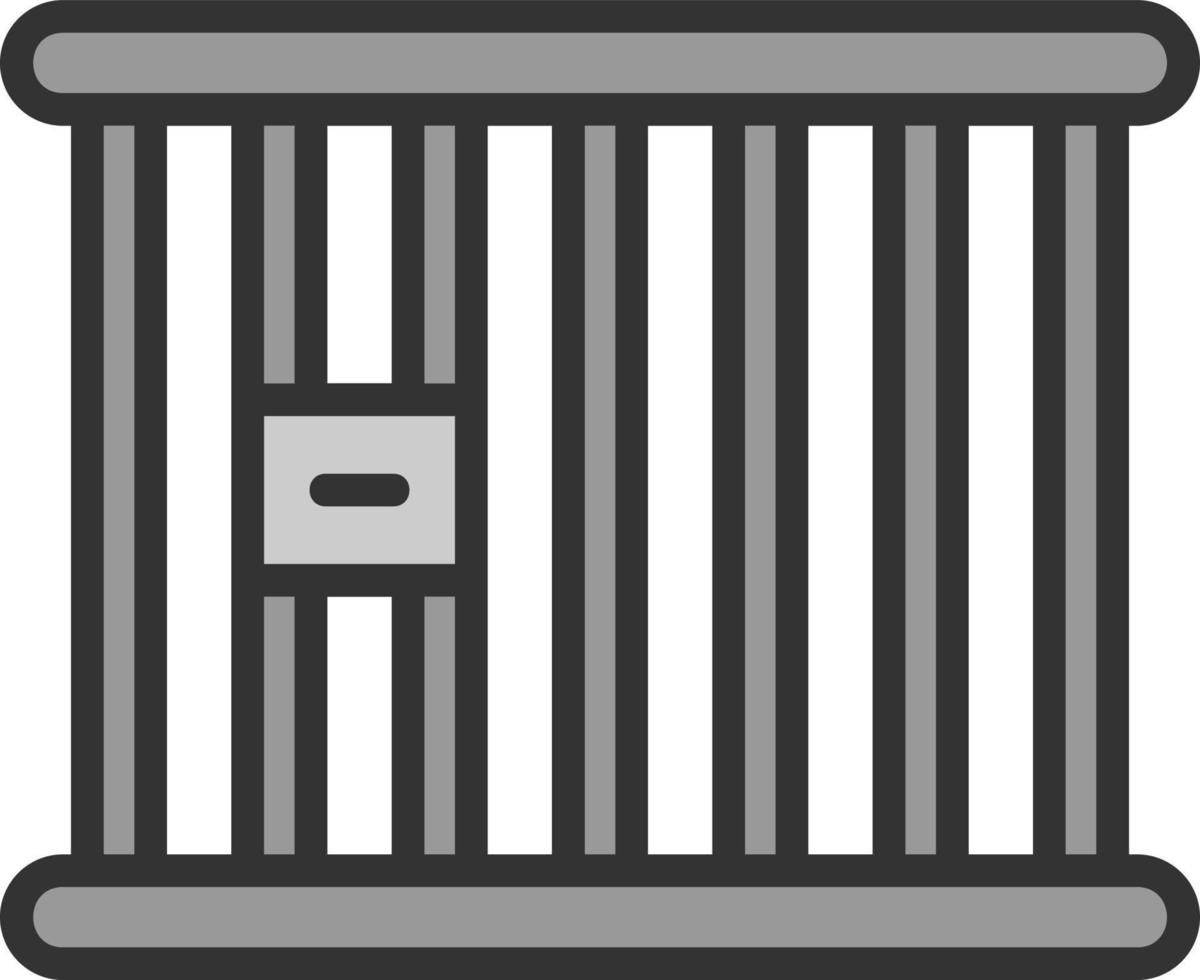 conception d'icône de vecteur de cellule de prison