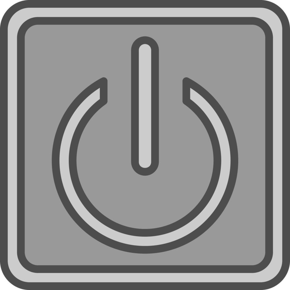 conception d'icône de vecteur de bouton d'alimentation