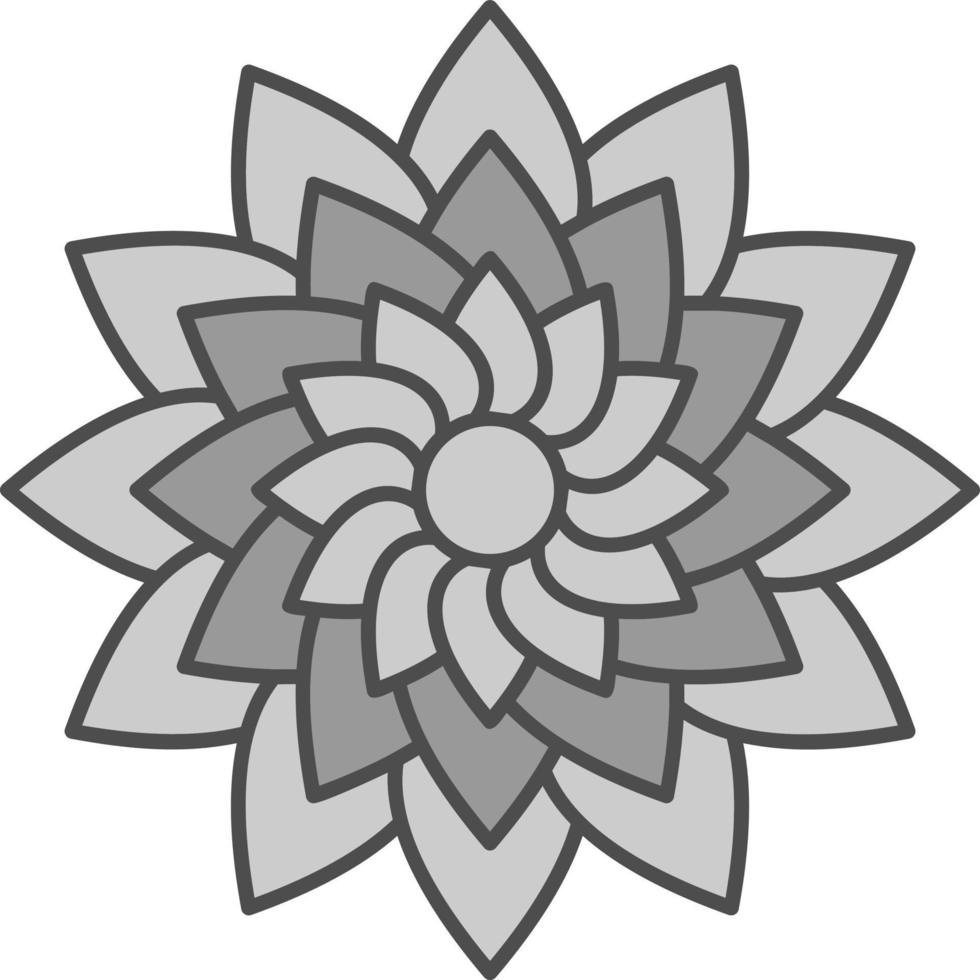 conception d'icône vecteur dahlia