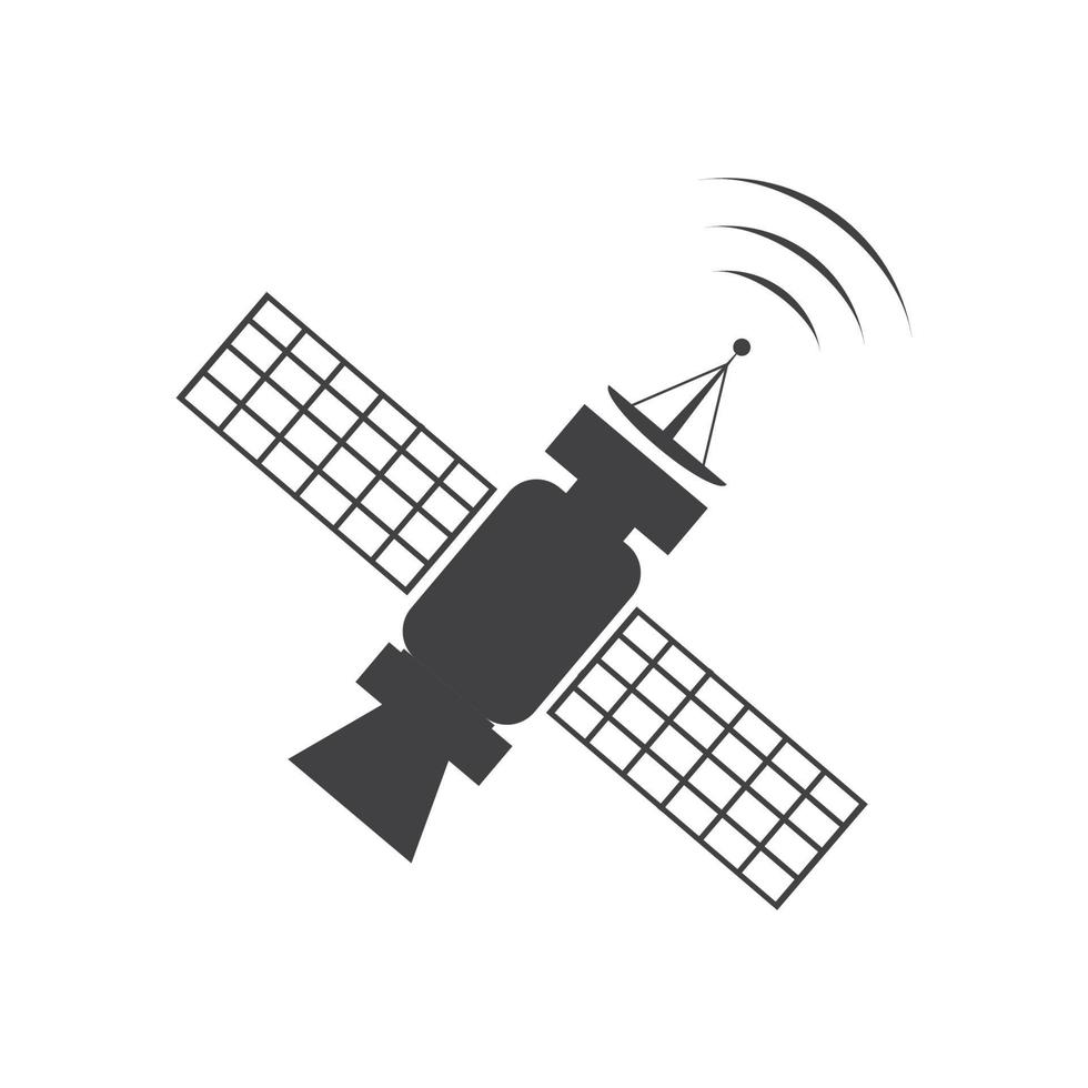 icône satellite, illustration vectorielle de transmission vecteur