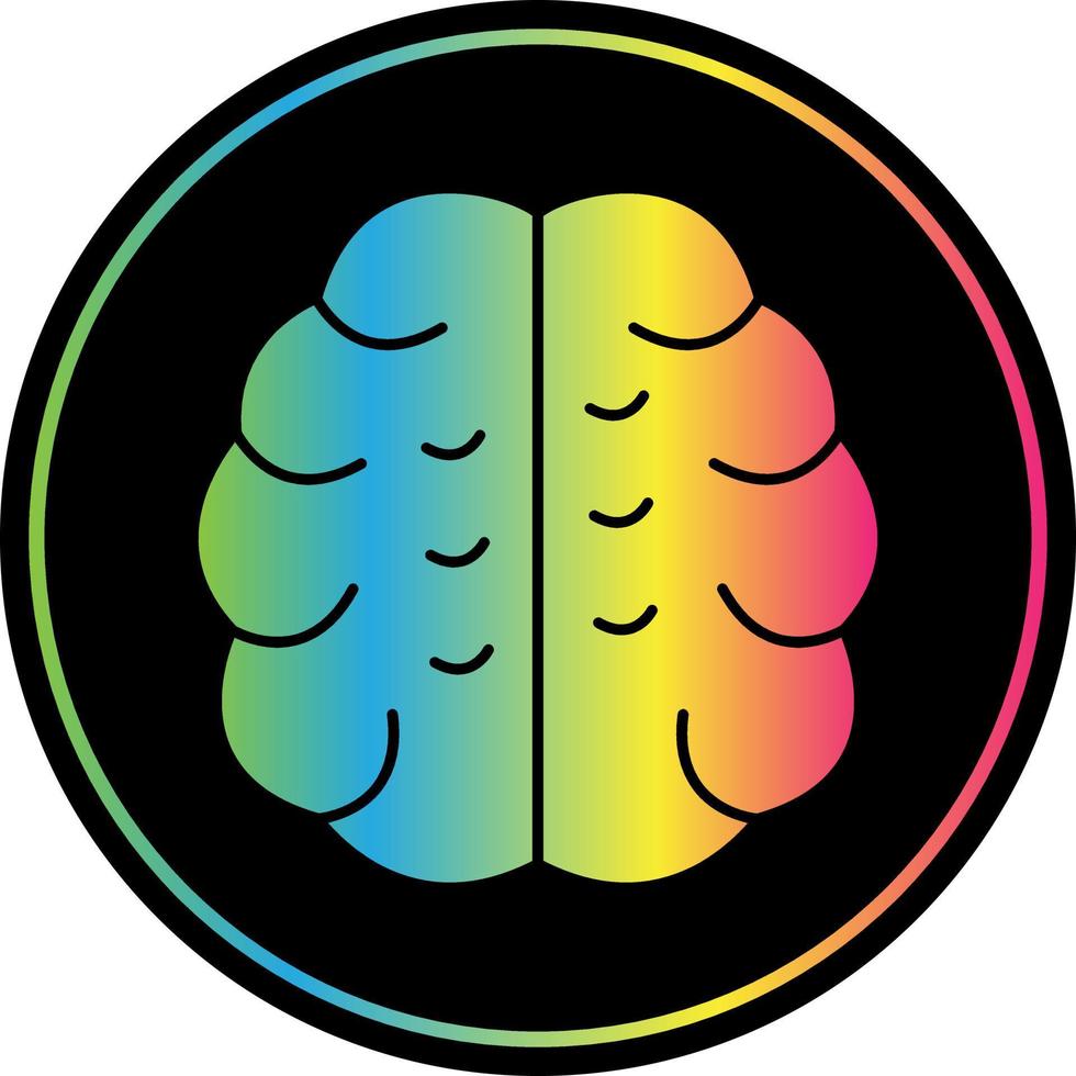 conception d'icône de vecteur de cerveau