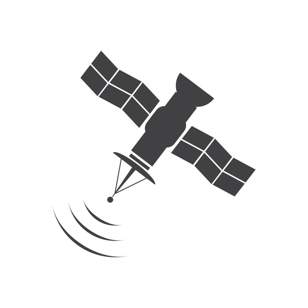 icône satellite, illustration vectorielle de transmission vecteur