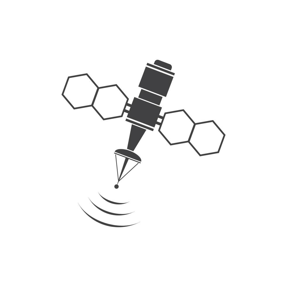 icône satellite, illustration vectorielle de transmission vecteur