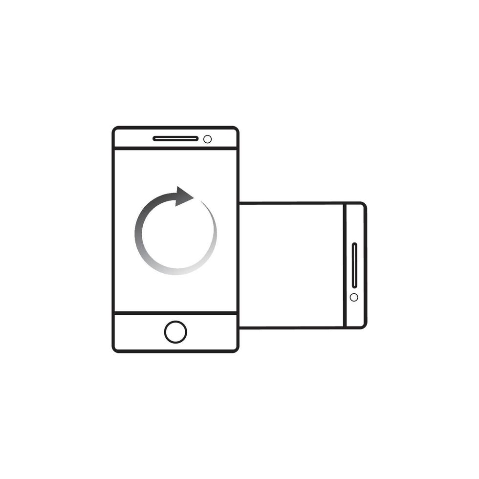 modèle de conception d'illustration vectorielle d'icône d'appareils intelligents vecteur