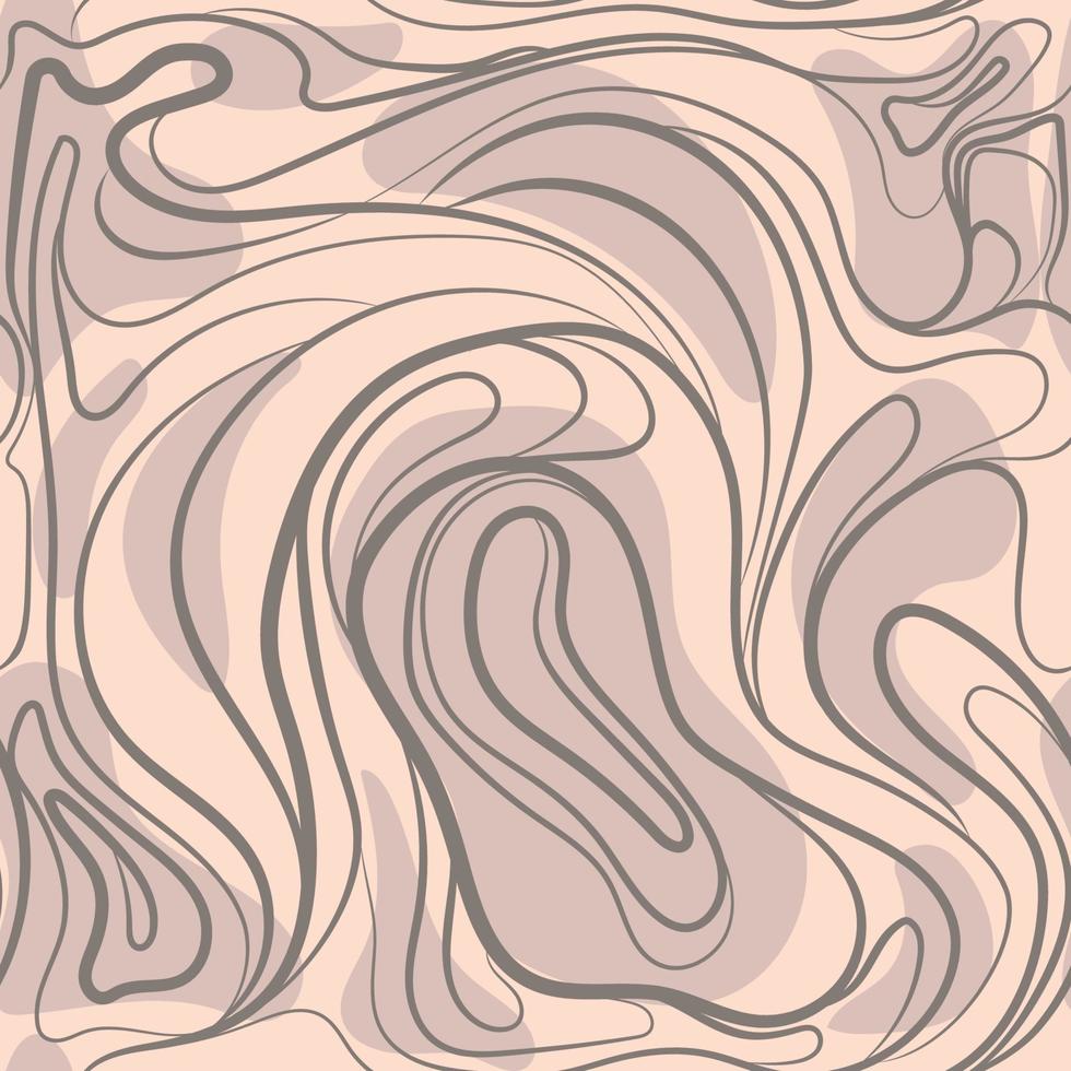 lignes ondulées abstraites motif harmonieux illustration vectorielle. arrière-plan créatif avec lignes déformées. motif rayé décoratif pour l'arrière-plan, impression, papier peint, couverture, tissu vecteur