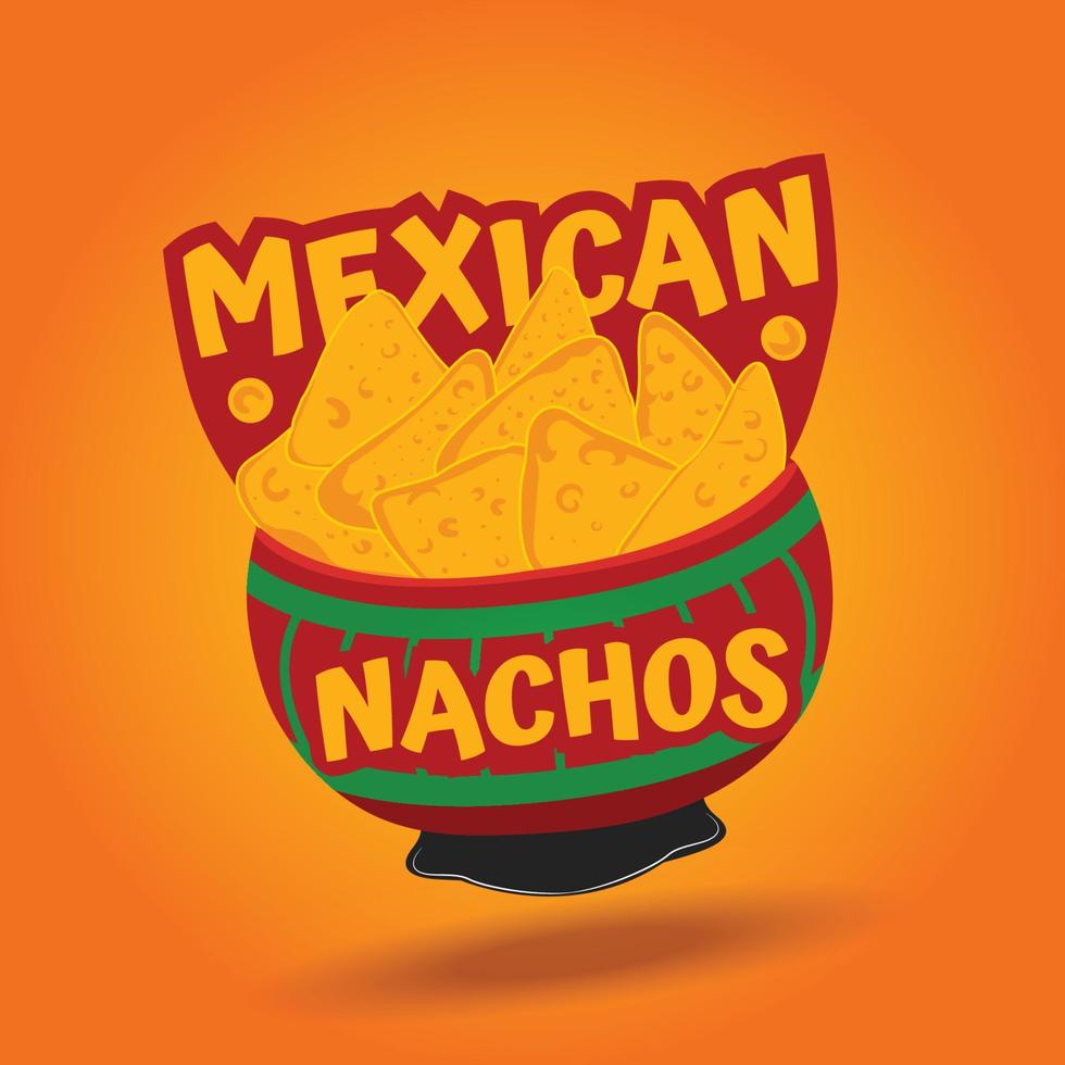 cuisine latino-américaine cuisine mexicaine nachos vecteur