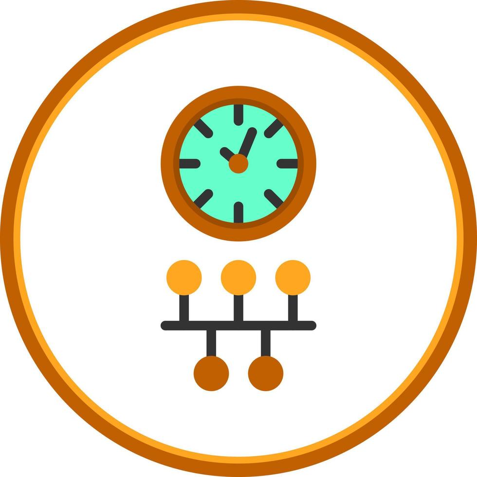 conception d'icône de vecteur de chronologie