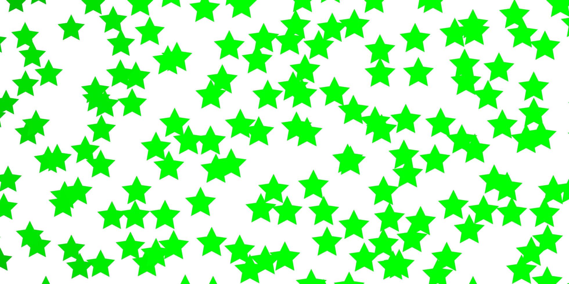 modèle vert clair avec des étoiles au néon. vecteur