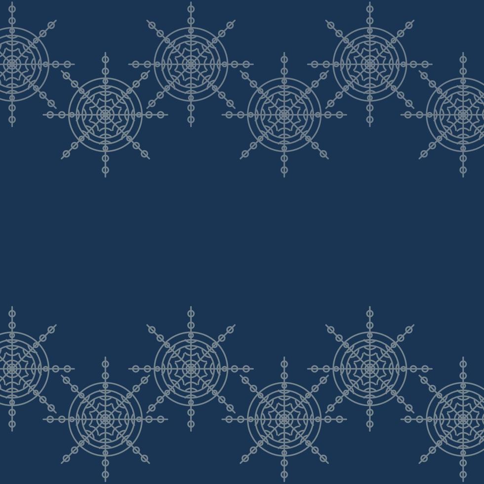 décoration abstraite de flocon de neige pour la conception de bannières. le concept d'une bannière pour les vacances d'hiver. carte de voeux de nouvel an. fond bleu. fond de Noël festif. vecteur