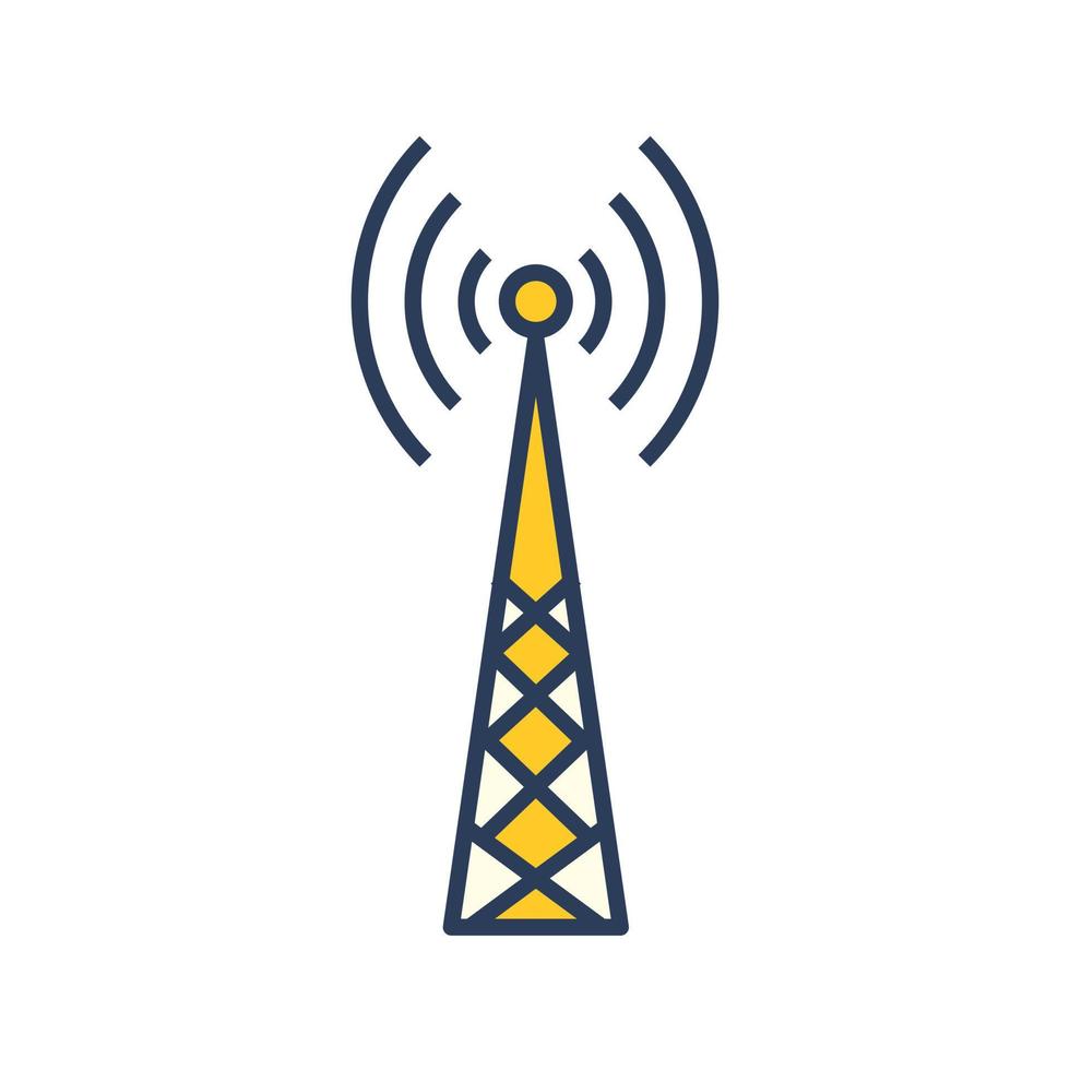 icône de vecteur de tour de télécommunication