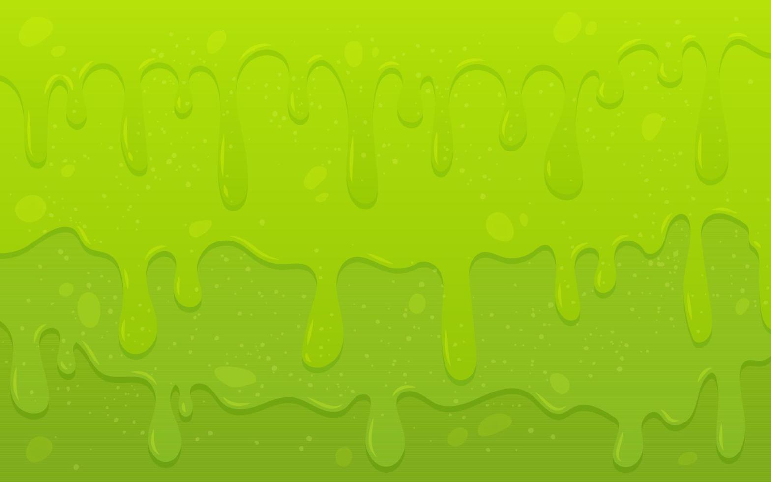 liquide collant vert qui coule. la boue s'égoutte et coule. fond avec de la boue. illustration vectorielle avec de la boue toxique. vecteur