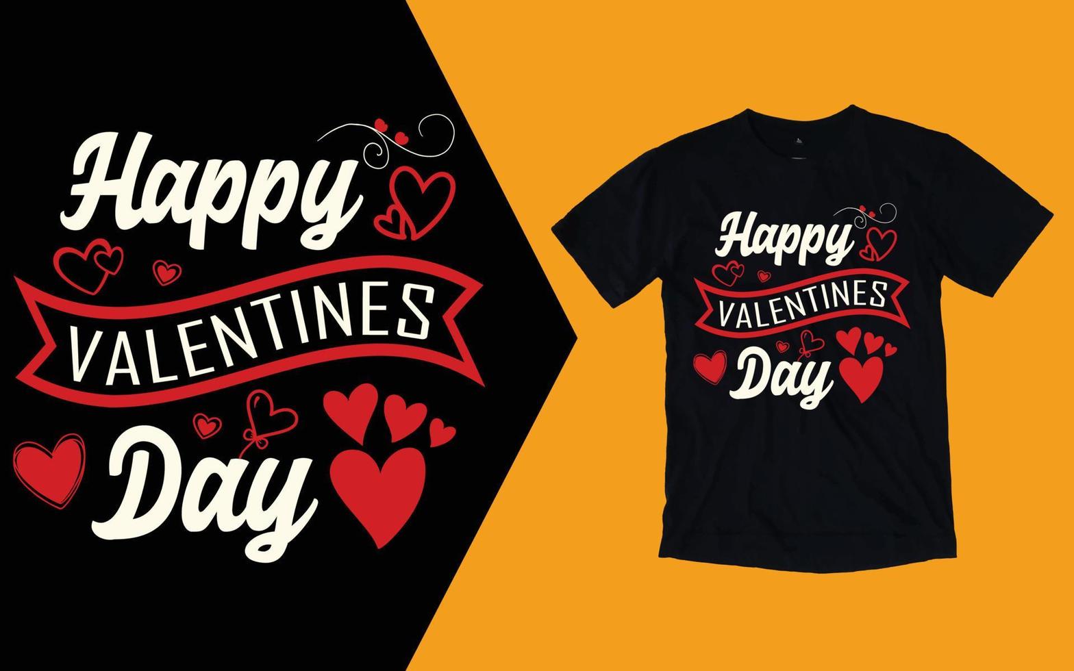 t-shirt bonne saint valentin vecteur