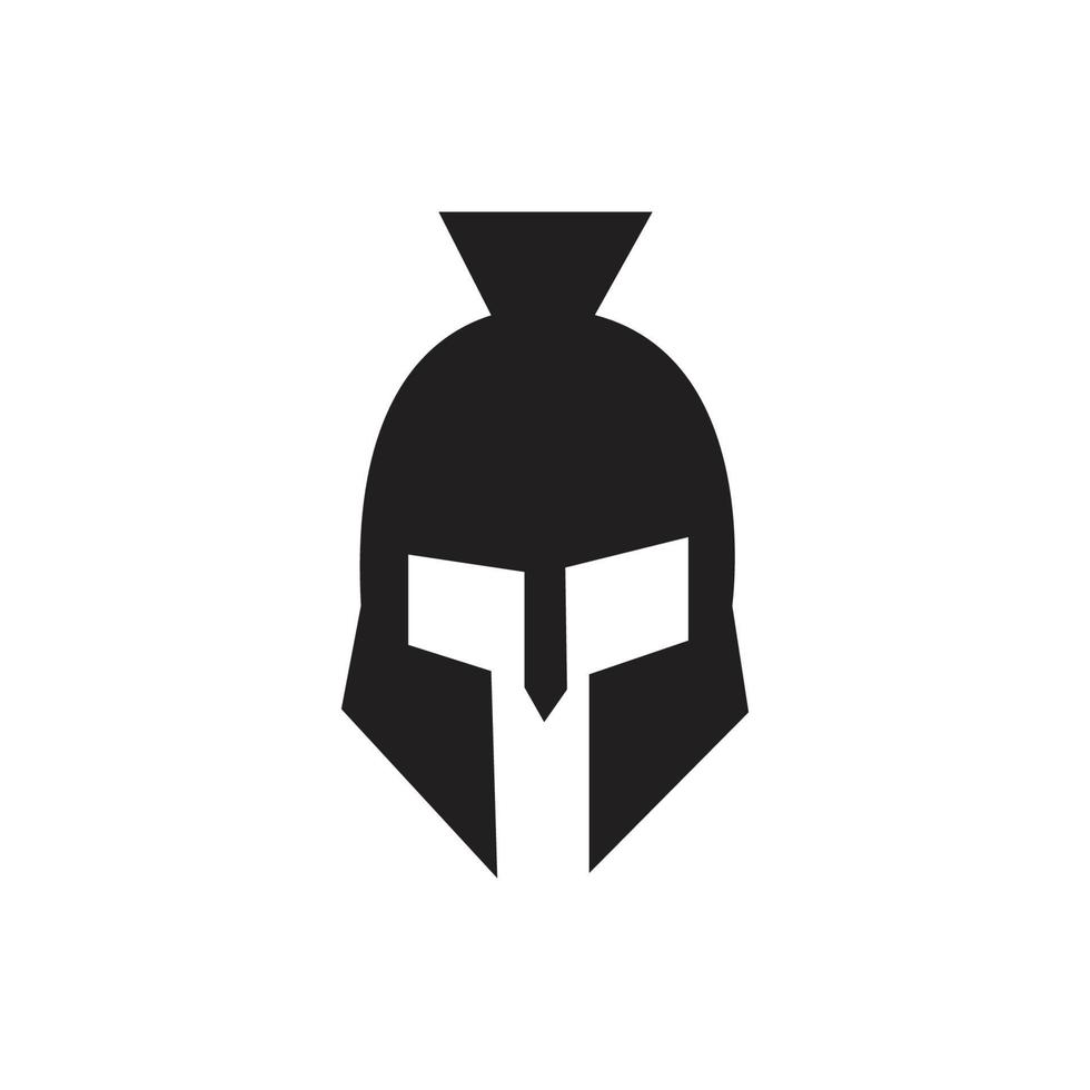 modèle de logo de gladiateur spartiate vecteur