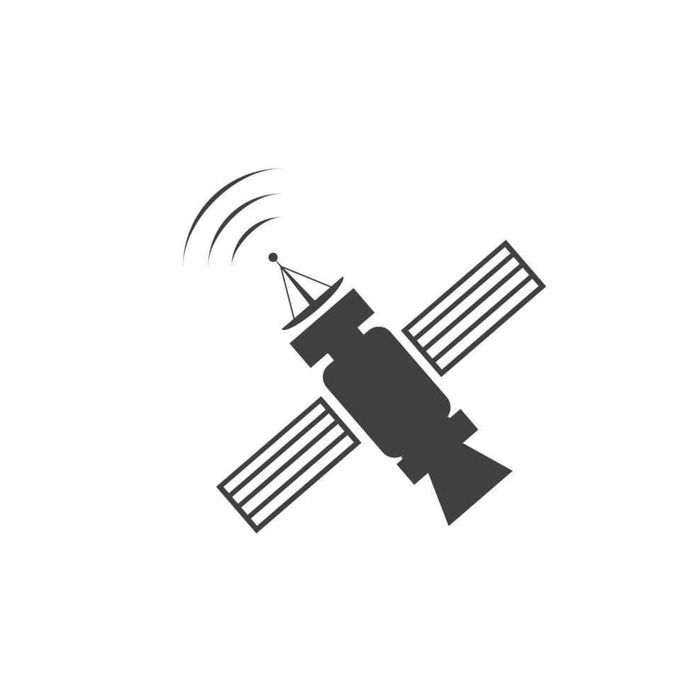 icône satellite, illustration vectorielle de transmission vecteur