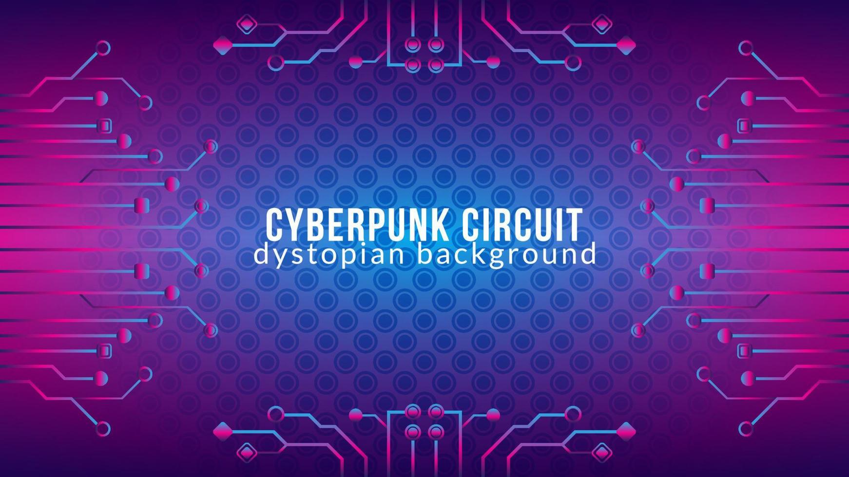 circuit cyberpunk avec motif peau de reptile. illustration vectorielle de forme d'arbre électronique dystopique. modèle de conception abstrait de fond de science-fiction. thème de couleur dégradé bleu rose violet violet. vecteur
