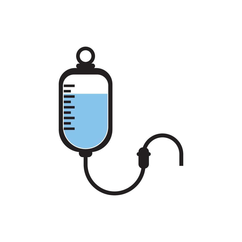 modèle de conception de vecteur de logo d'icône de perfusion