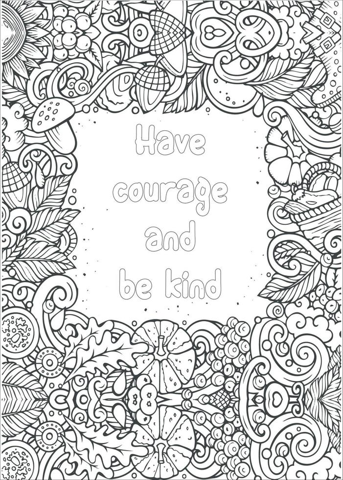 coloriage de citations de motivation vecteur