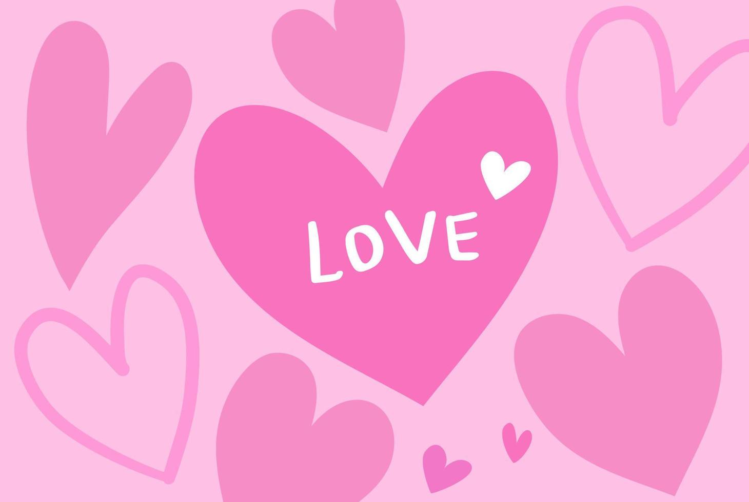 illustration vectorielle de coeur amour. concept d'amour et de saint valentin vecteur