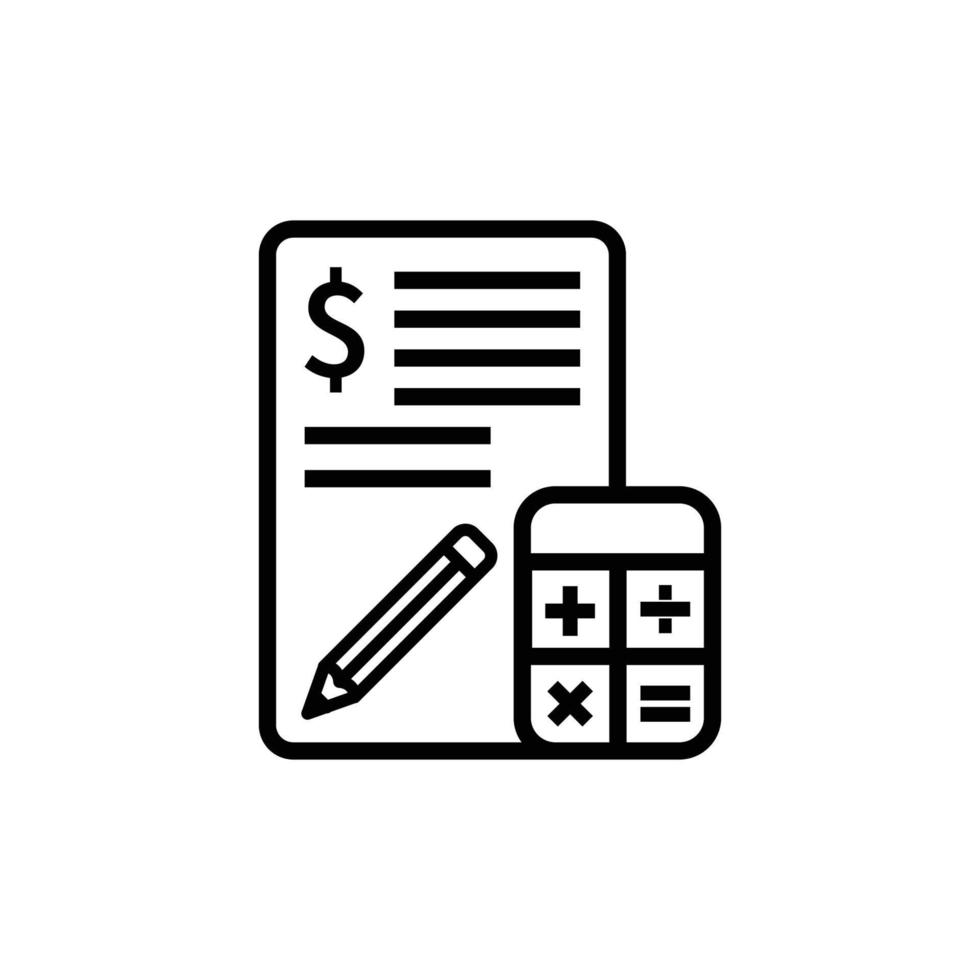 modèle de vecteur de conception d'icône de comptabilité