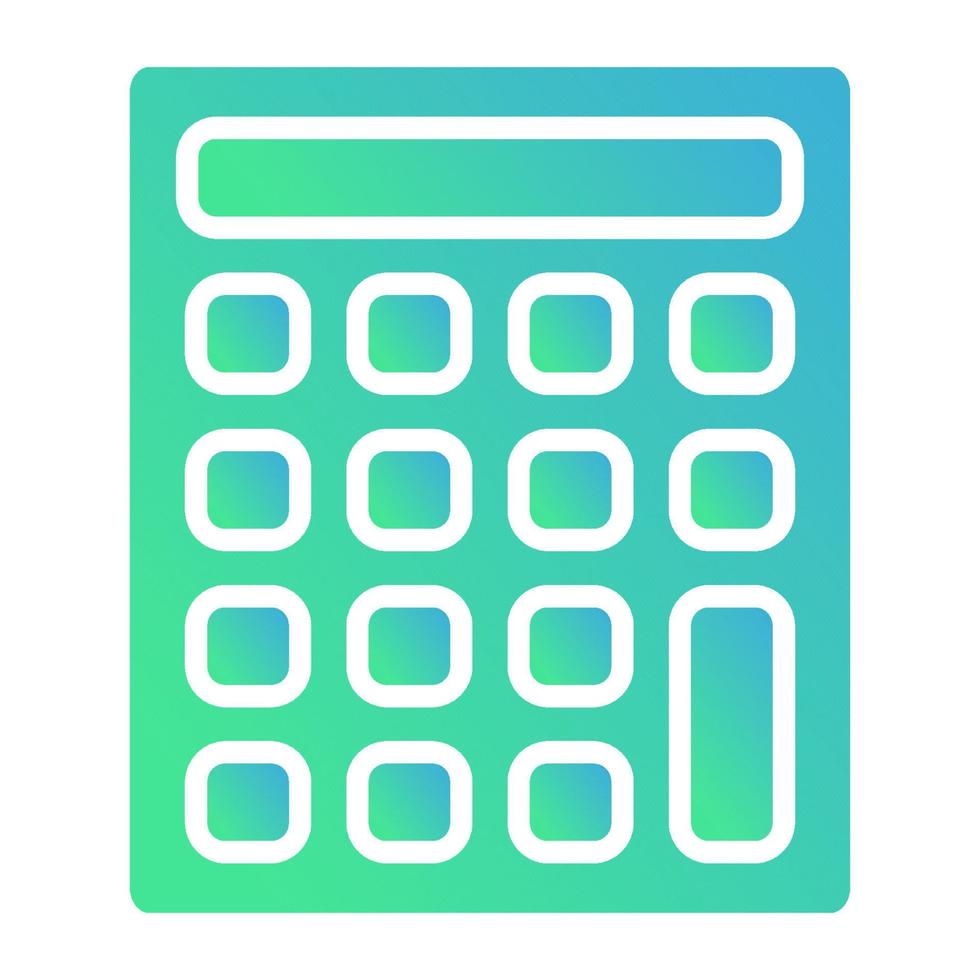 icône de la calculatrice, adaptée à un large éventail de projets créatifs numériques. heureux de créer. vecteur