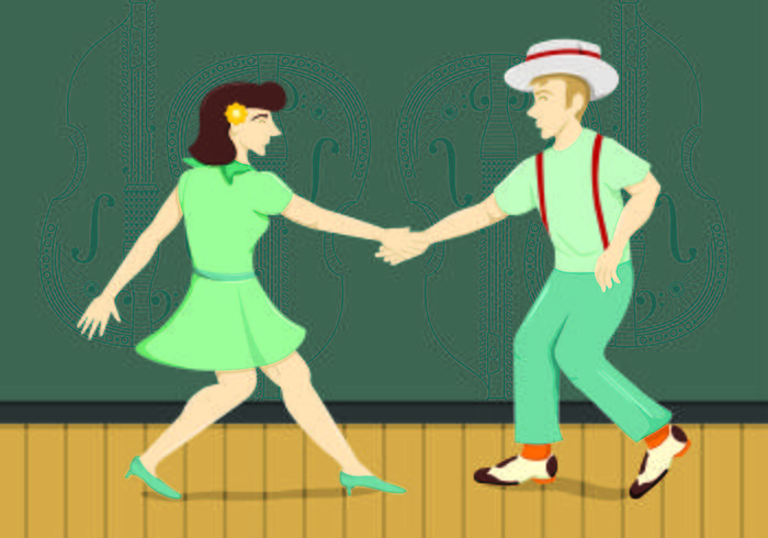 Illustration du concept de danse vecteur