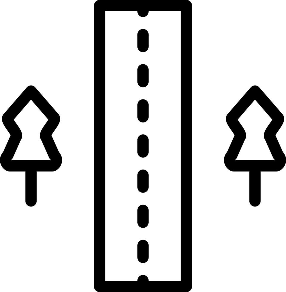 conception d'icône de route non scellée vecteur