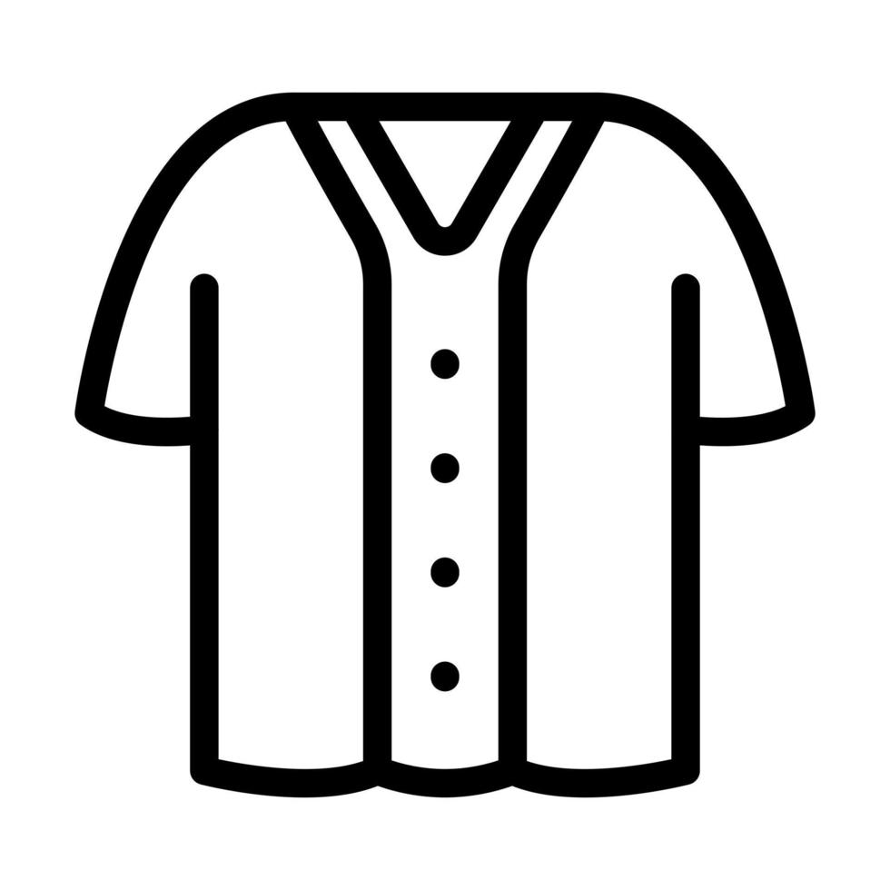 conception d'icône de chemise de baseball vecteur