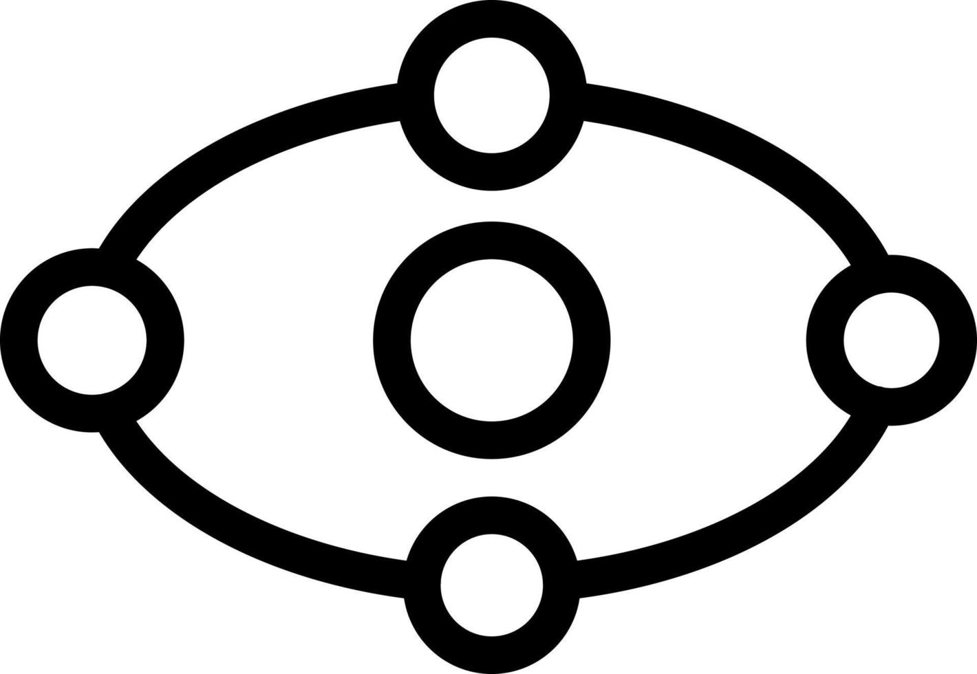 conception d'icône d'orbite vecteur